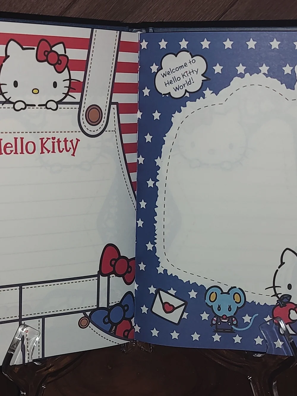 New! Hello Kitty Blue Cute Notebook